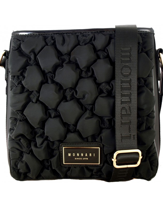 einzigartige Schultertasche Markentasche Monnari Shopper Handtasche schwarz