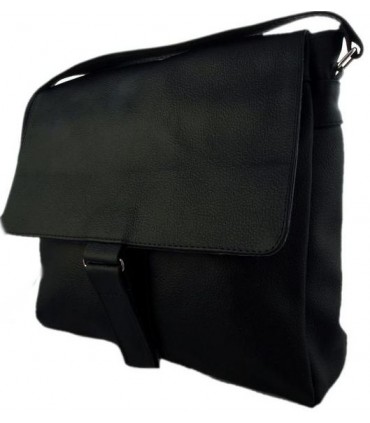 Skórzana Czarna torebka Listonoszka Skóra Naturalna