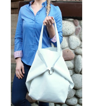 copy of Skórzana Granatowa torebka 2w1 z kosmetyczką