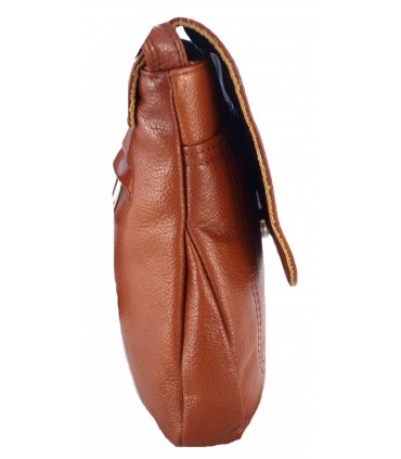 copy of Skórzana Torebka Listonoszka Granatowa z Paskiem azteckim