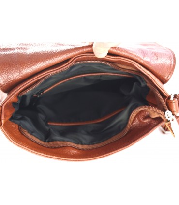 copy of Skórzana Torebka Listonoszka Granatowa z Paskiem azteckim