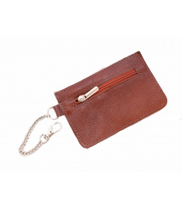 Skórzany portfelik Skórzane Etui na klucze Skóra