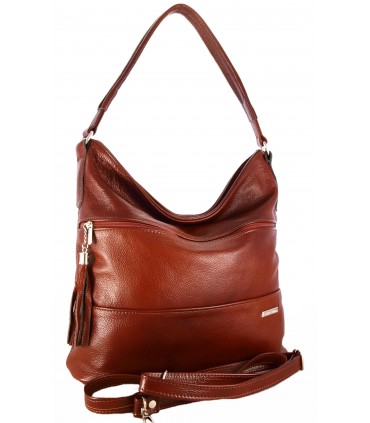 copy of Skórzana czarna torebka/worek z blaszką