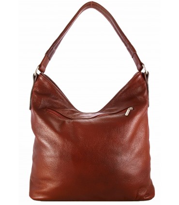 copy of Skórzana czarna torebka/worek z blaszką