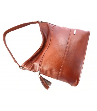 copy of Skórzana czarna torebka/worek z blaszką