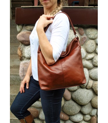 copy of Schwarze Lederhandtasche / Tasche / Umhängetasche