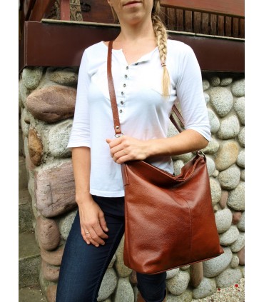 copy of Schwarze Lederhandtasche / Tasche / Umhängetasche