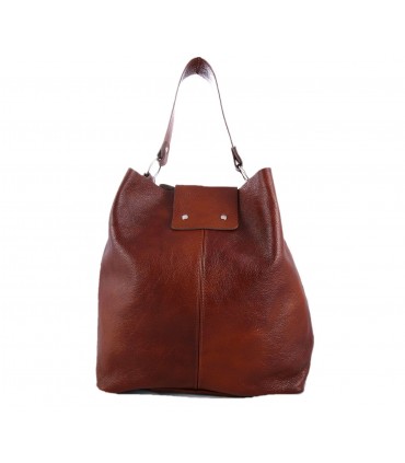 Leather brown, cognac handbag / bag / crossbody bag