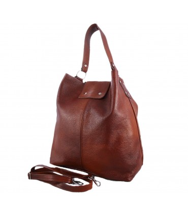 Leather brown, cognac handbag / bag / crossbody bag