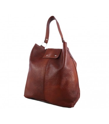 Leather brown, cognac handbag / bag / crossbody bag