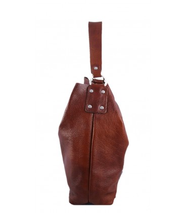 Leather brown, cognac handbag / bag / crossbody bag