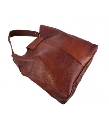 Leather brown, cognac handbag / bag / crossbody bag