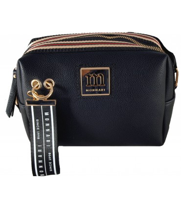 Monnari Torebka Damska Listonoszka Czarna z zawieszką