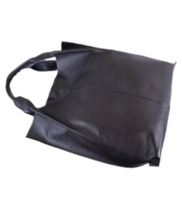 Skórzana czarna torebka/shopper/aktówka