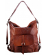 Handtasche Rucksack Naturleder Braun