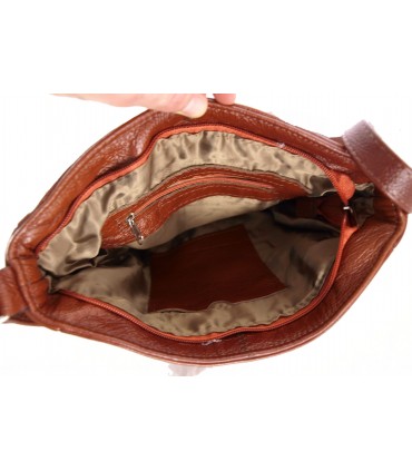 copy of Leather Cognac Handbag Brown crossbody bag