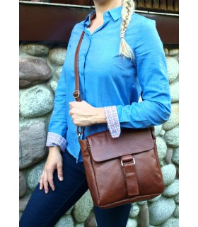 copy of Leather Cognac Handbag Brown crossbody bag