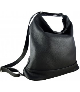 copy of Black leather handbag / backpack / crossbody bag