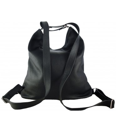 Torebka Skórzana Model 2w1 Worek Plecak Skórzany