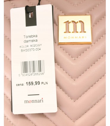 Monnari Różowa Pikowana Torebka Chanelka