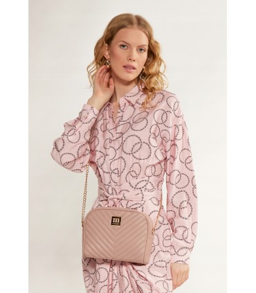 Monnari Różowa Pikowana Torebka Chanelka
