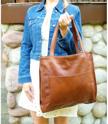 copy of Black Leather Tote Bag, Leather Shoulder Shopper, Large Leather Tote Bag