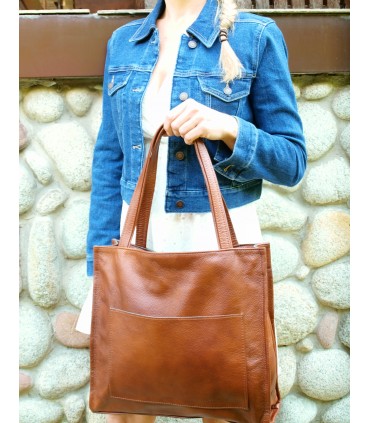 copy of Black Leather Tote Bag, Leather Shoulder Shopper, Large Leather Tote Bag