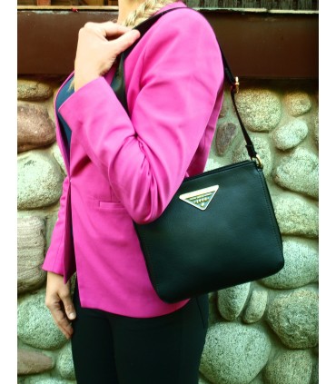 copy of Monnari handbag made in Poland Black handbag with jewelery, crossbody bag