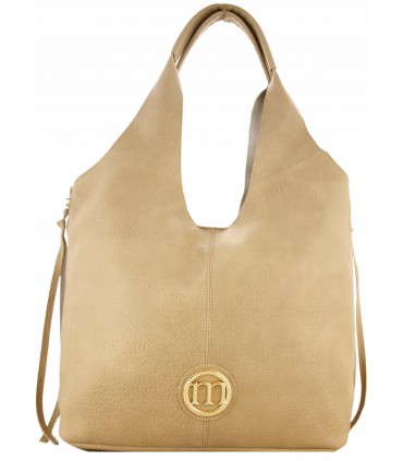 Monnari Torebka damska Shopper Listonoszka Model 2w1 Kolekcja Premium Beżowy