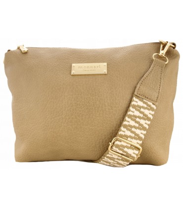 Monnari Torebka damska Shopper Listonoszka Model 2w1 Kolekcja Premium Beżowy