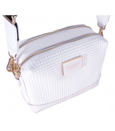 Monnari Torebka Listonoszka Chanelka Pikowana Biała