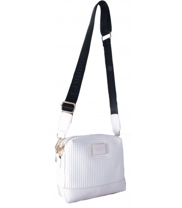 Monnari Torebka Listonoszka Chanelka Pikowana Biała