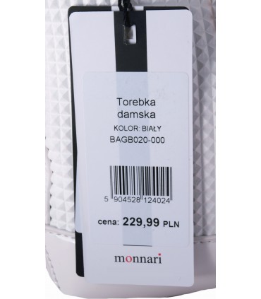 Monnari Torebka Listonoszka Chanelka Pikowana Biała
