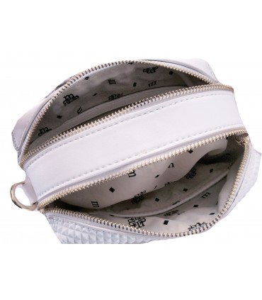 Monnari Torebka Listonoszka Chanelka Pikowana Biała