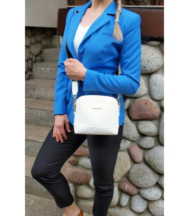 Monnari Torebka Listonoszka Chanelka Pikowana Biała