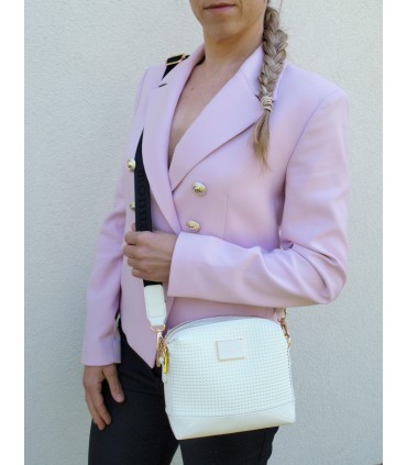 Monnari Torebka Listonoszka Chanelka Pikowana Biała