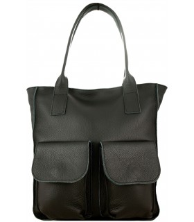 copy of Torebka skórzana Worek Shopper Skóra naturalna Czarna