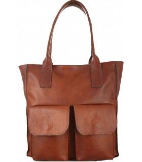copy of Torebka skórzana Worek Shopper Skóra naturalna Czarna