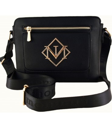 Monnari Torebka Damska Listonoszka Z kieszoną i biżuteryjnym logo