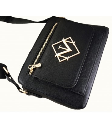 Monnari Torebka Damska Listonoszka Z kieszoną i biżuteryjnym logo