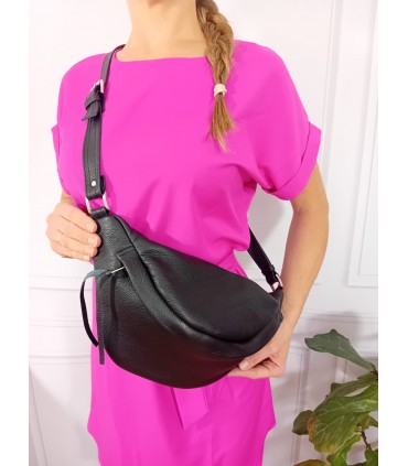 copy of Torebka skórzana Worek Shopper Skóra naturalna Czarna