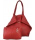 copy of Leather Cognac 2in1 bag with a cosmetic bag,oversize handbag