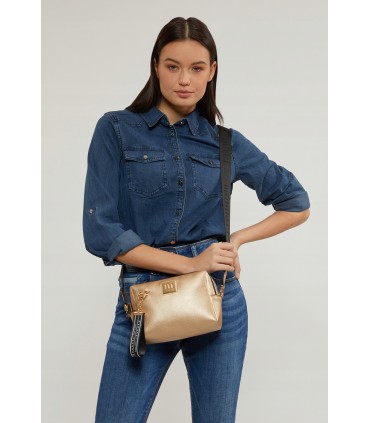 copy of Monnari Czarna Torebka Listonoszka Pikowana z Łańcuszkiem