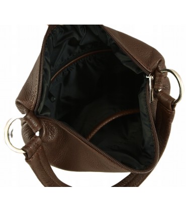 copy of Handbag Leather black bag, soft natural leather, zippered