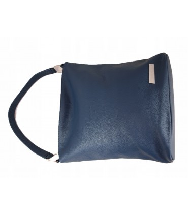 copy of Schwarze Lederhandtasche, weiches Naturleder, mit Reißverschluss