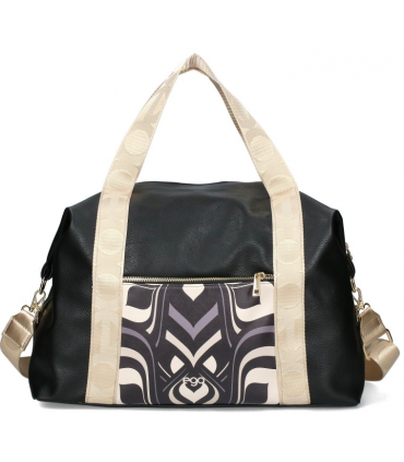 copy of Schwarze Lederhandtasche, weiches Naturleder, mit Reißverschluss
