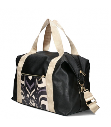 copy of Schwarze Lederhandtasche, weiches Naturleder, mit Reißverschluss