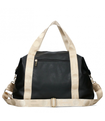 copy of Schwarze Lederhandtasche, weiches Naturleder, mit Reißverschluss