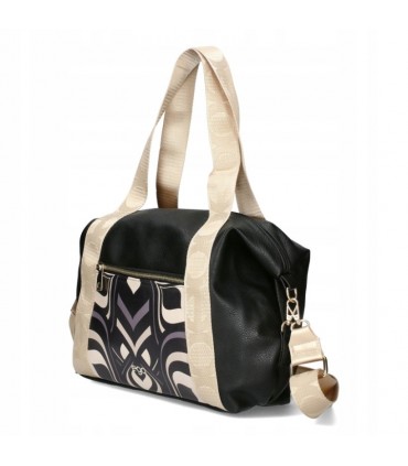 copy of Handbag Leather black bag, soft natural leather, zippered