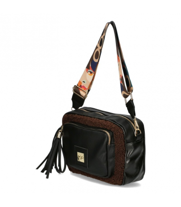 copy of Handbag Leather black bag, soft natural leather, zippered